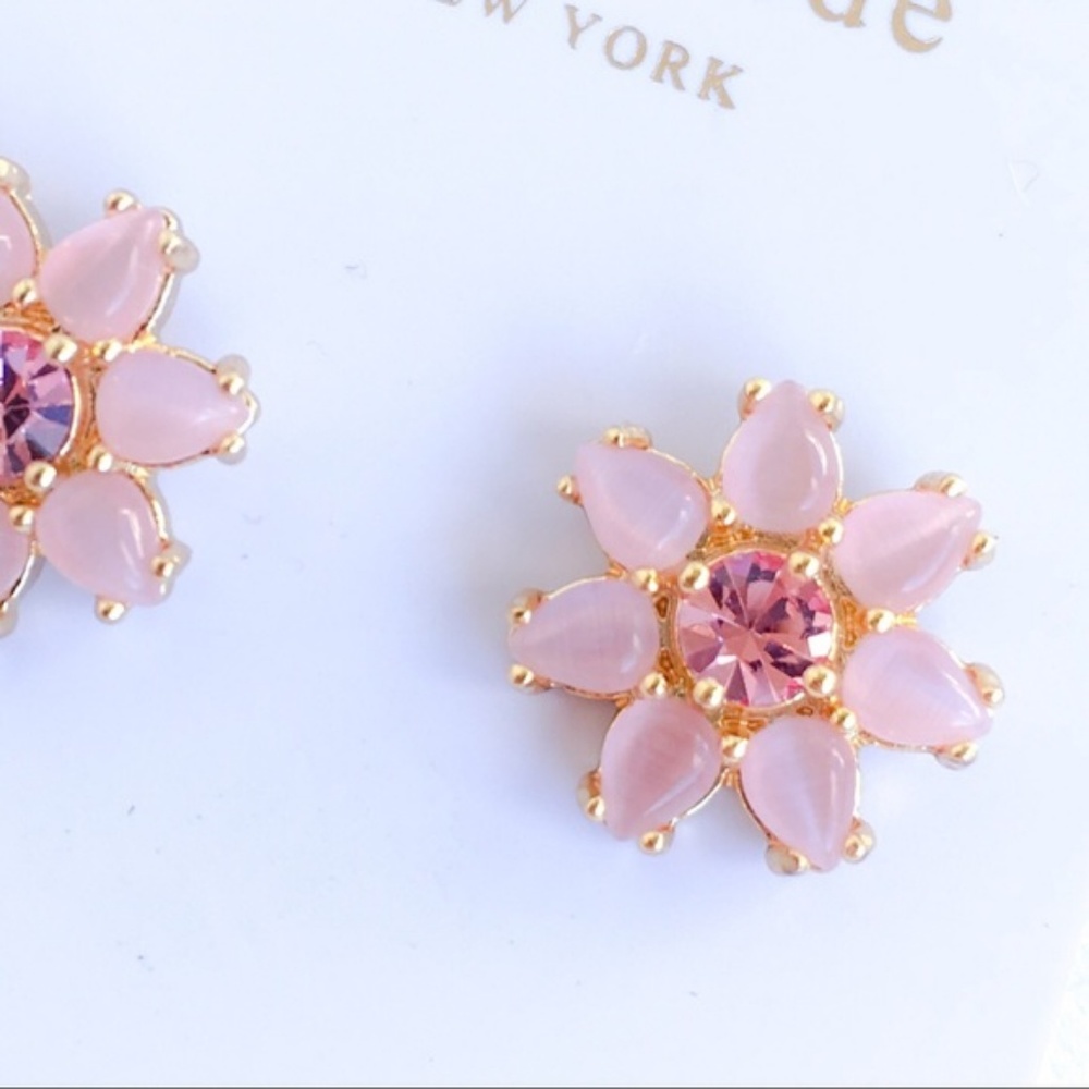 Kate spade pink stone daisy earrings - Picture 3 of 4